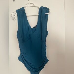 Teal express body contour body suit. L